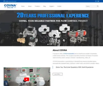 China-Covna.com(Actuator Control Valves Manufacturer) Screenshot