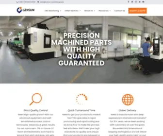 China-Machining.com(Gensun Precision Machining) Screenshot