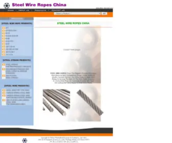 China-Wirerope.com(Stainless steel wire ropes wire rope cable) Screenshot