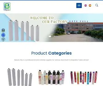 Chinabeautysky.com(Aluminum Collapsible Tube) Screenshot