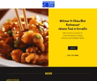 Chinabluerestaurant-Corvallis.com(Chinese Food in Corvallis) Screenshot