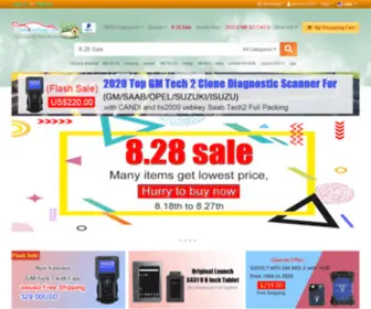 Chinacardiags.com(Car Diagnostic Tools Wholesale Shop) Screenshot