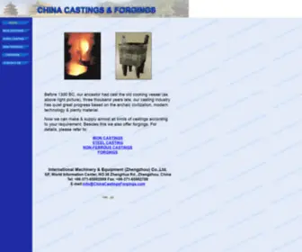Chinacastingsforgings.com(China castings and forgings) Screenshot