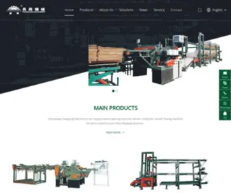 ChinachangXing.com(Changxing plywood Machinery) Screenshot