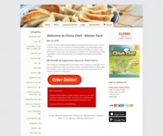 Chinacheffl.com(Order Chinese online from China Chef) Screenshot