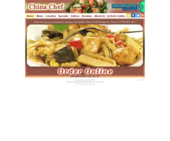 Chinachefmaumee.com(China Chef) Screenshot