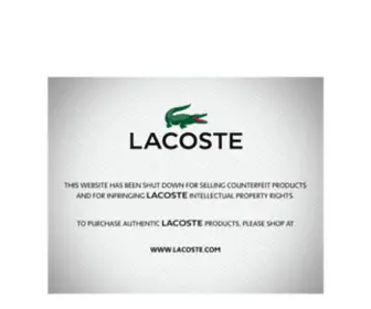 Chinaclothingshoes.com(LACOSTE ALLIGATOR S.A) Screenshot