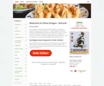 Chinadragondeland.com(Order Chinese online from China Dragon) Screenshot