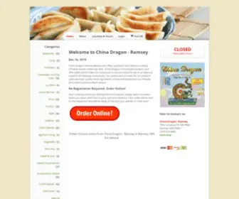 Chinadragonramseymn.com(Order Chinese online from China Dragon) Screenshot