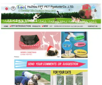 Chinaforpet.com(Huzhou FPT Pet Products Co) Screenshot