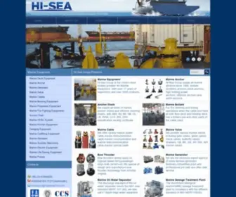 Chinahisea.com(Hi-sea,professional marine,dredging,industrial equipment supplier) Screenshot