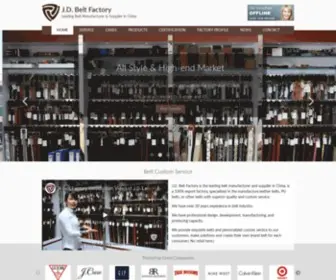 ChinajDleather.com(Belt Factory) Screenshot