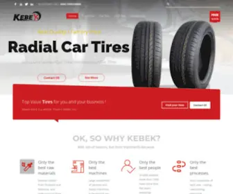 Chinakebektire.com(Kebek tire manufacturer) Screenshot