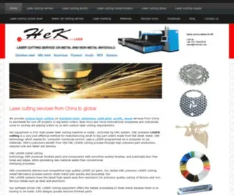 Chinalasercuttingservice.com(China Hek laser cutting) Screenshot