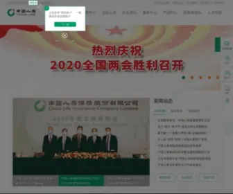 Chinalife.com.cn(中国人寿) Screenshot
