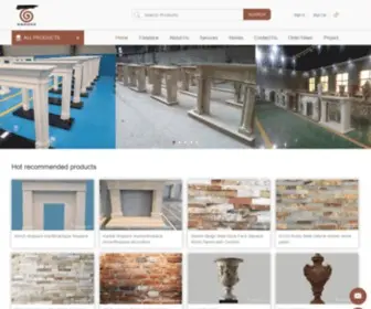 Chinamarble.com(China Marble Fireplace Mantels Granite Tile Countertop Marble Sculptures Caved Stone) Screenshot