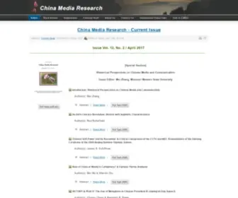 Chinamediaresearch.net(Home CMR 13(2)) Screenshot