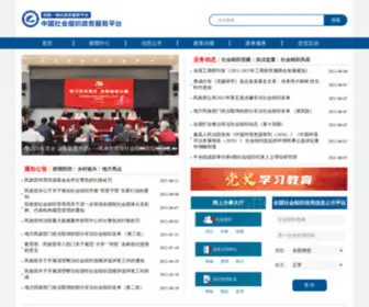 Chinanpo.gov.cn(中国社会组织公共服务平台) Screenshot