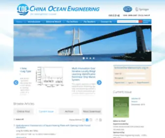 Chinaoceanengin.cn(China Ocean Engineering) Screenshot