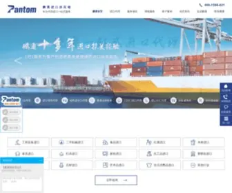 Chinapantom.com(进口清关公司) Screenshot