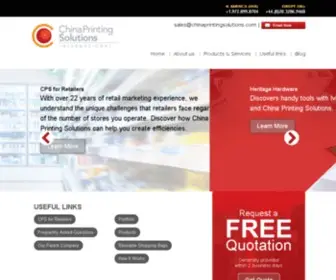 Chinaprintingsolutions.com(China Printing Solutions International) Screenshot