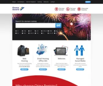 Chinaregistry.net.cn(Domain names and web hosting plus all the extras) Screenshot