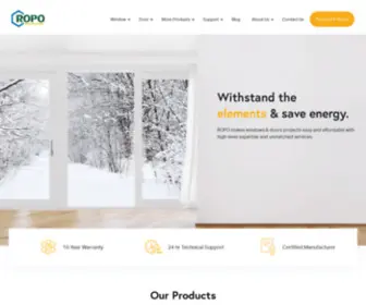 Chinaropo.com(Professional Chinese manufacturer of windows and doors) Screenshot