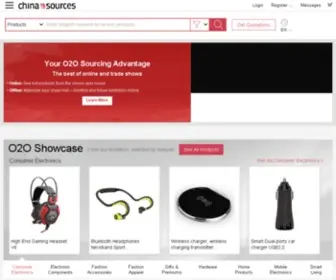 Chinasources.com(China Suppliers & China Manufacturers) Screenshot