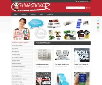 Chinastickerprinting.com(Custom Sticker Printing) Screenshot