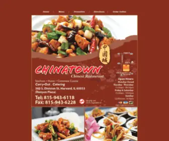 Chinatownharvard.com(Chinatown Restaurant) Screenshot