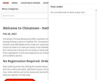 Chinatownhatfieldpa.com(Order Chinese online from Chinatown) Screenshot