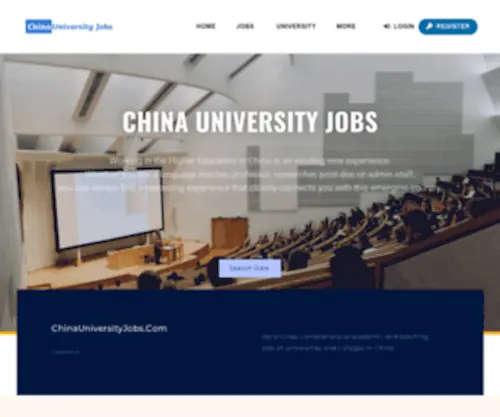 Chinauniversityjobs.com(Working in the Higher Education in China) Screenshot