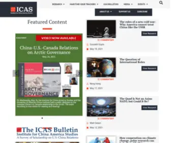 Chinaus-Icas.org(The Institute for China) Screenshot