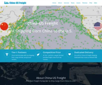 Chinausfreight.com(Freight Shipping from China to USA) Screenshot