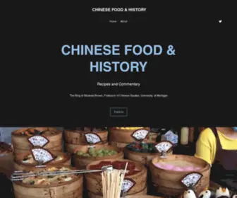 Chinesefoodhistory.org(Chinese Food & History) Screenshot