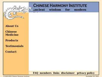 Chineseharmony.com(Chinese Harmony Institute chi) Screenshot