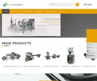 Chinesepacker.com(YQ machinery co) Screenshot