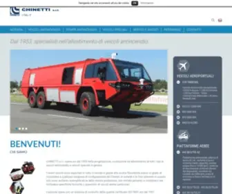 Chinettifire.com(Carrozzeria Chinetti S.r.l) Screenshot