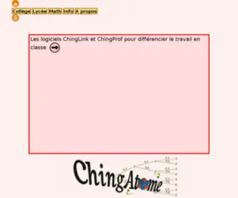 Chingatome.net(Serveur d'exercices mathématiques) Screenshot