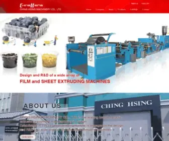 Chinghsing.com.tw(Plastic Extrusion Equipment Manufacturing) Screenshot