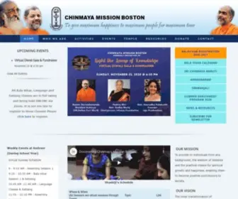 Chinmaya-Boston.org(To give maximum happiness to the maximum number for the maximum time) Screenshot