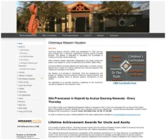 Chinmayahouston.org(Chinmaya Mission Houston) Screenshot