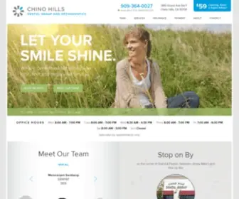 Chinohillsdental.com(Dentist Office in Chino Hills) Screenshot