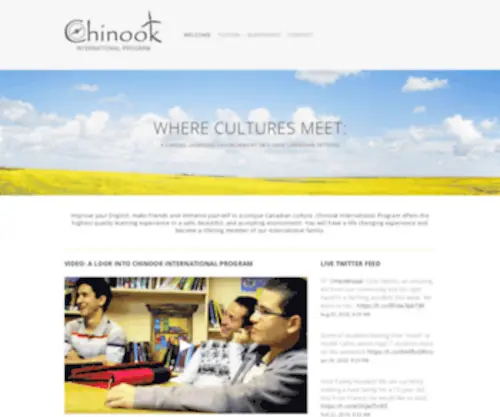 Chinooksask.ca(Chinook School Division International Program) Screenshot