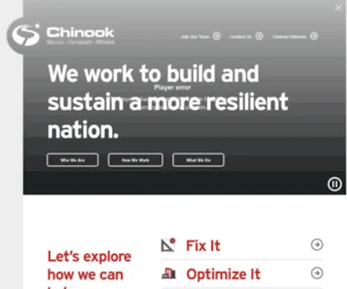 Chinooksystems.com(Chinook) Screenshot