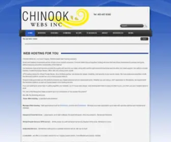 Chinookwebs.com(Canadian Web Hosting & VPS hosting from Calgary) Screenshot