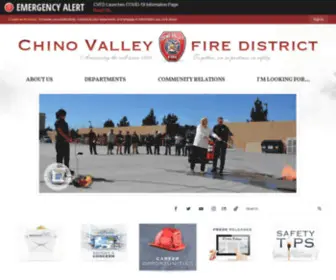 Chinovalleyfire.org(Chino Valley Independent Fire District) Screenshot