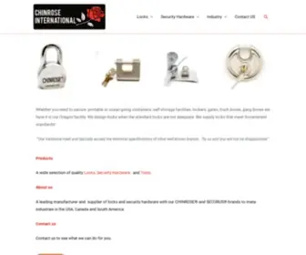 Chinrose.com(Locks & Security Hardware for Self Storage) Screenshot