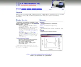 Chinstruments.com(CH Instruments) Screenshot