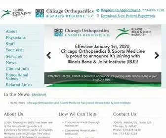 Chiorthosports.com(Chicagoland Lakeview Orthopedic Doctors' Office) Screenshot